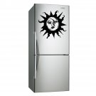 (28''x26'') Vinyl Wall Decal Sun & Moon / Crescent Ethical Symbol Decor Sticker + Free Decal Gift!