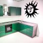(35''x33'') Vinyl Wall Decal Sun & Moon / Crescent Ethical Symbol Decor Sticker + Free Decal Gift!