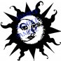 (47''x44'') Vinyl Wall Decal Sun & Moon / Crescent Ethical Symbol Decor Sticker + Free Decal Gift!