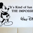 (31''x16'') Vinyl Wall Decal Mickey Mouse Walt Disney Sticker Art Decor Home + Free Decal Gift!