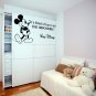 (47''x24'') Vinyl Wall Decal Mickey Mouse Walt Disney Sticker Art Decor Home + Free Decal Gift!