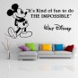 (63''x32'') Vinyl Wall Decal Mickey Mouse Walt Disney Sticker Art Decor Home + Free Decal Gift!