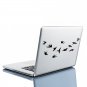 (12''x9'') Vinyl Wall Decal Flock of Birds / Art Decor Home Sticker + Free Decal Gift