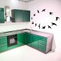 (16''x13'') Vinyl Wall Decal Flock of Birds / Art Decor Home Sticker + Free Decal Gift