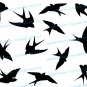 (20''x16'') Vinyl Wall Decal Flock of Birds / Art Decor Home Sticker + Free Decal Gift