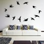 (31''x25'') Vinyl Wall Decal Flock of Birds / Art Decor Home Sticker + Free Decal Gift