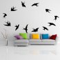(35''x28'') Vinyl Wall Decal Flock of Birds / Art Decor Home Sticker + Free Decal Gift