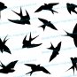 (35''x28'') Vinyl Wall Decal Flock of Birds / Art Decor Home Sticker + Free Decal Gift