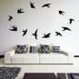 (39''x31'') Vinyl Wall Decal Flock of Birds / Art Decor Home Sticker + Free Decal Gift