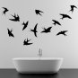 (47''x38'') Vinyl Wall Decal Flock of Birds / Art Decor Home Sticker + Free Decal Gift