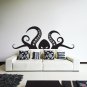 (12''x5'') Vinyl Wall Decal Scary Octopus Head with Tentacle / Art Decor Sticker + Free Decal Gift!