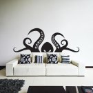(31''x12'') Vinyl Wall Decal Scary Octopus Head with Tentacle / Art Decor Sticker + Free Decal Gift!