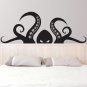(55''x22'') Vinyl Wall Decal Scary Octopus Head with Tentacle / Art Decor Sticker + Free Decal Gift!