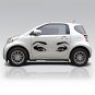 (28''x8'') Vinyl Wall Decal Realistic Womens Eyes Silhouette Art Decor Sticker + Free Decal Gift!