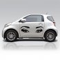 (63''x18'') Vinyl Wall Decal Realistic Womens Eyes Silhouette Art Decor Sticker + Free Decal Gift!