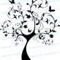 (65''x71'') Vinyl Wall Decal Huge Tree With Butterflies & Leaves Decor Sticker + Free Decal Gift!
