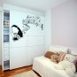 (55''x37'') Vinyl Wall Decal Quote Music is life with Headphones / Decor Sticker + Free Decal Gift!
