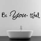 (55''x15'') Vinyl Wall Decal Quote Be*You*tiful / Inspiration Art Decor Sticker + Free Decal Gift!