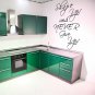 (13''x20'') Vinyl Wall Decal Quote Shape up and Never Give Up / Art Decor Sticker + Free Decal Gift!