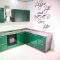(21''x31'') Vinyl Wall Decal Quote Shape up and Never Give Up / Art Decor Sticker + Free Decal Gift!