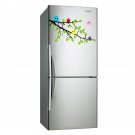 (16''x11'') Vinyl Wall Decal Tree Branch with leaves and Colorful Birds Sticker + Free Decal Gift!