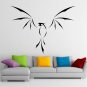 (28''x20'') Vinyl Wall Decal Phoenix With Open Wings / Fire Bird Decor Sticker + Free Decal Gift!