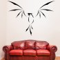 (28''x20'') Vinyl Wall Decal Phoenix With Open Wings / Fire Bird Decor Sticker + Free Decal Gift!