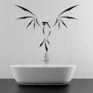 (39''x29'') Vinyl Wall Decal Phoenix With Open Wings / Fire Bird Decor Sticker + Free Decal Gift!