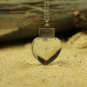 Natural Dandelion Seed Necklace Dandelion pendant necklaces heart-shaped love Necklace