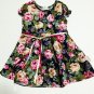 Toddler Black Floral Dress