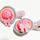 Pink & Baby Blue Mini Hat Hair Clips