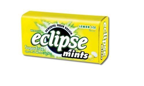 (Pack of 8) Eclipse Sugarfree Mints - Lemon Ice