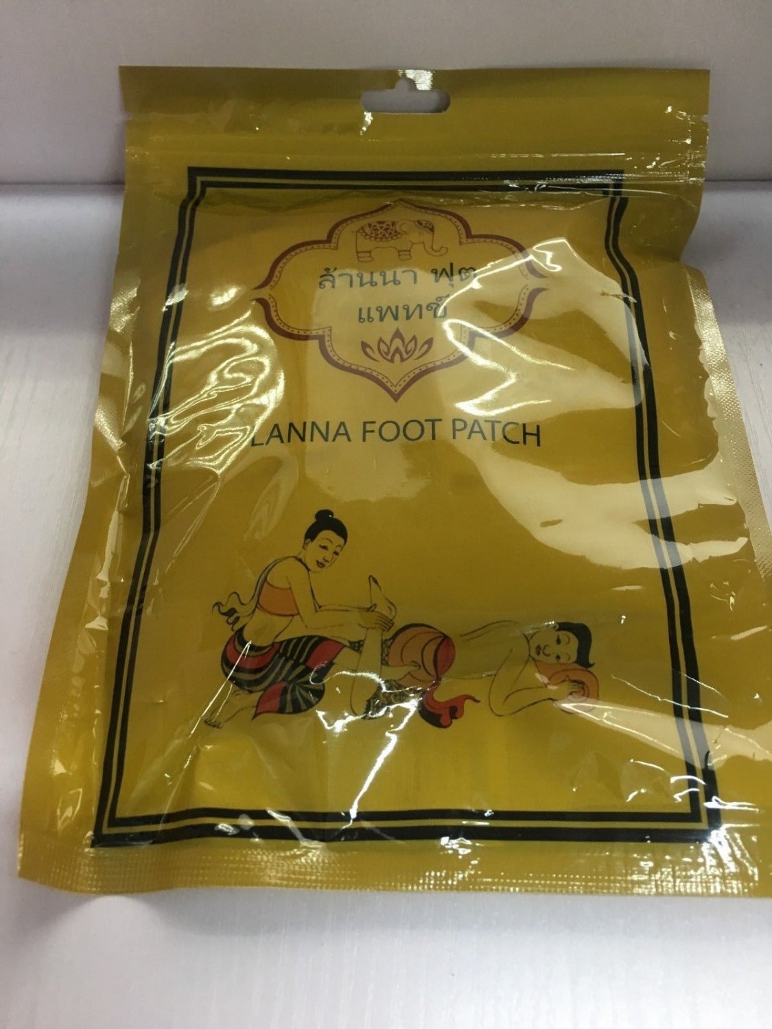 THAI LANNA FOOT Patch Natural Herb Foot Detox 10 pcs/ pack