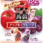 Orihiro plan du Puru do and konjac jelly pouch apple + grape 20gx12 pieces x 6