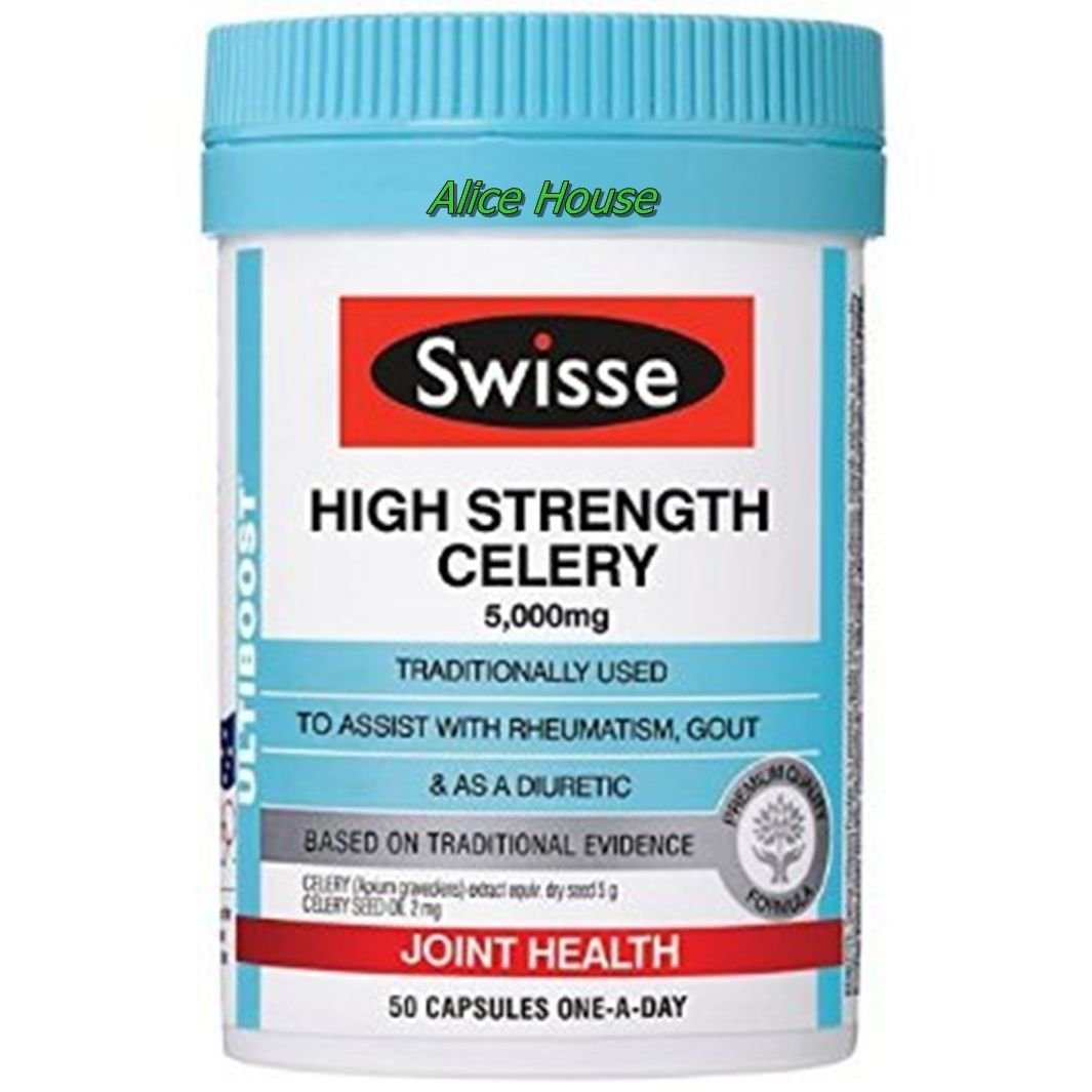 Swisse High Strength Celery 5000mg 50caps (Australia Import) 1 box