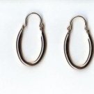 14k Gold GL Hoop Earrings