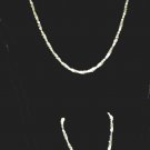 14 kt Gold Gp 2 piece ( Necklace & Bracelet )