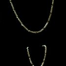 14 kt Gold Figaro 2 piece ( Necklace & Bracelet)