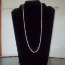 Sterling "Caviar" Silver Rope Chain Necklace