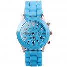 Geneva Candy Color Quartz Women Watch (Blue)