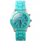 Geneva Candy Color Quartz Women Watch (Green)