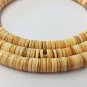 Melon Shell Heishi Beads (4 - 5mm / 24 Inches Strand)