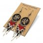 Hand beaded Dream Catcher Earrings