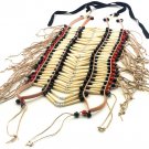 Handmade Large Native American Natural Buffalo Bone Hairpipe Tribal Breastplate