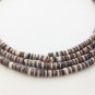 Black Olive Shell Heishi Beads (2 - 3mm / 24 Inches Strand)