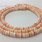 Red Luhuanus Shell Heishi Beads (4 - 5mm / 24 Inches Strand)