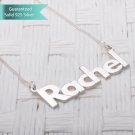 Sterling Silver Bold Print Name Necklace Customizable Personalized Fine Jewelry