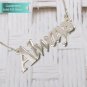 Sterling Silver Thicker Font Name Necklace Customizable Personalized Fine Jewelry