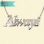 Sterling Silver Thicker Font Name Necklace Customizable Personalized Fine Jewelry
