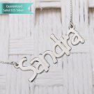 Sterling Silver Tree Style Name Necklace Customizable Personalized Fine Jewelry